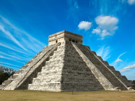 Mayan pyramid in Chichen-Itza, Mexico